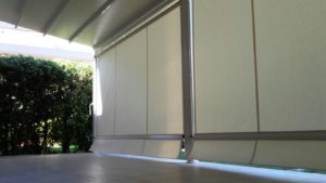 pergola portofino con tende scorrevoli a caduta RIF: SE54