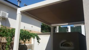 pergolato con tenda scorrevole RIF: SE89