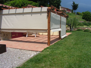 gazebo con laterali a scorrimento RIF: SE67