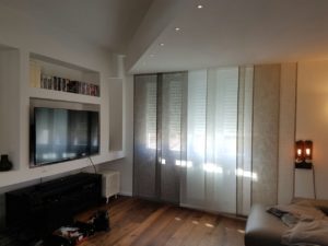 tende a pannelli per salotto