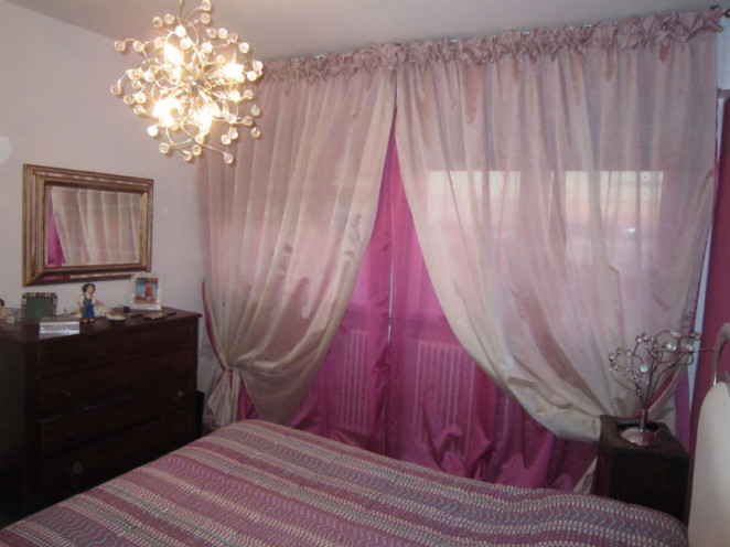 doppia tenda rosa e fuxia