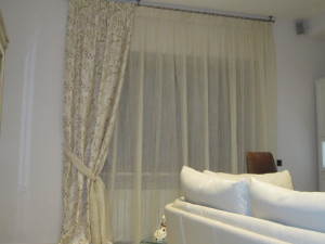 doppia tenda color bianco panna RIF: TC292