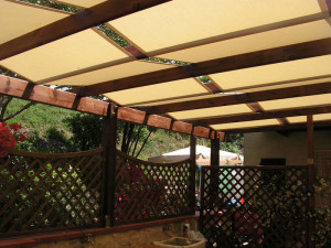 copertura a teli incrociati per gazebo RIF: SE66