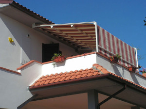 tenda a capanno pesante su terrazzo RIF: TS271