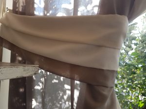 fascia embrasse coordinata a tenda arricciata RIF: CA47