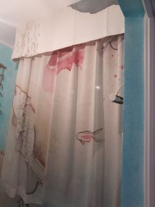 tenda classica con fantasia marina e mantovana RIF: TC279