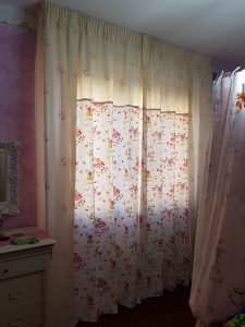 tenda classica su binario con fantasia a fiori RIF: TC110