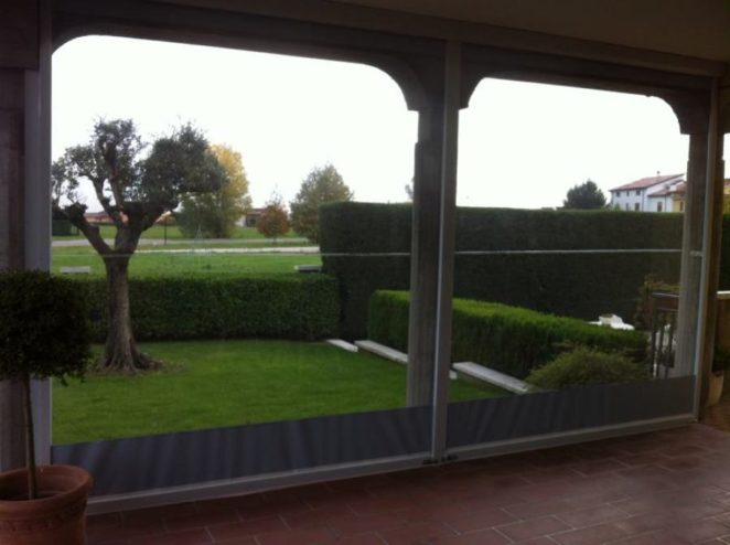 tende a caduta chiusura invernale in pvc