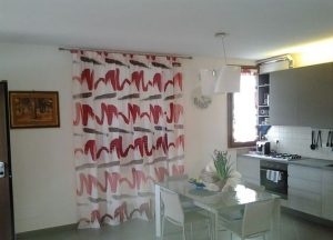 tenda arricciata con fantasia moderna