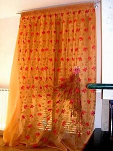 tenda in tulle francese doppiato in organza RIF: TC384