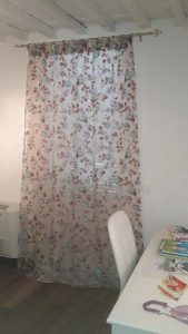 tende lunghe in organza a fiori RIF: TC389