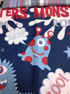 tessuti arredo per bambini con alieni