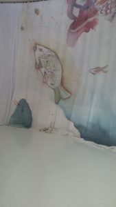 tessuto da interni con fantasia marina