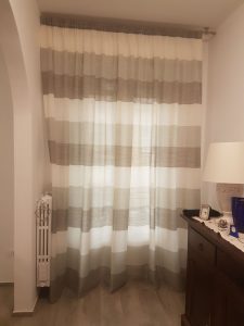 tenda arricciata con fantasia a righe RIF: TC414