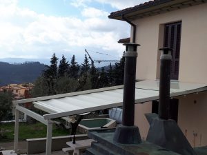 pergola addossata gani di 3,5 m x 6 m RIF: SE110