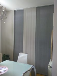 tende a pannello con colori a contrasto per sala da pranzo RIF: TC455