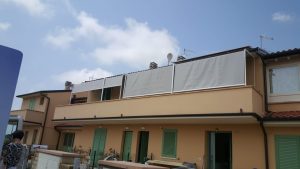 tre tende a capanno su misura per terrazza RIF: TS37