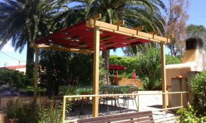 teli intrecciati in tessuto acrilico per copertura gazebo in legno RIF: SE118