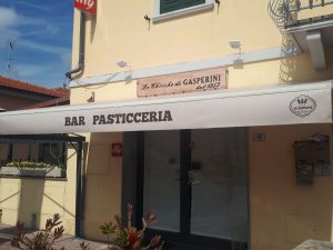 tenda a bracci con logo e scritta personalizzata per bar RIF: TS293