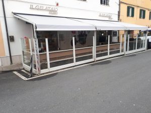 3 tende a capanno per esterni di gelateria