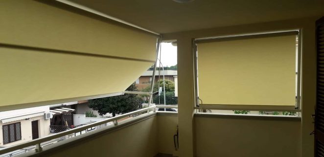 tende a caduta con telo senza cuciture