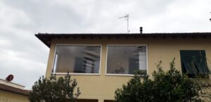 3 tende antivento e antipioggia per chiusura veranda