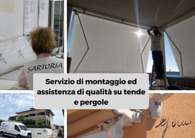 servizio di montaggio e assistenza tende e pergole