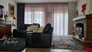 2 tende classiche con 2 pannelli laterali su binario per sala (RIF:TL30)