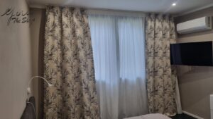 doppie tende su binario per camera da letto (TL14)