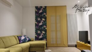 tende a pannelli a tinta unita e con fantasia per zona living (RIF: TL18)